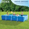 image:imageINTEX 28279EH Rectangular Frame Above Ground Swimming Pool Set 14ft x 33in  Includes 530 GPH Cartridge Filter Pump  SuperTough Puncture Resistant  Rust Resistant  1883 Gallon CapacityWith Filter Pump