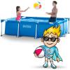 image:imageINTEX 28279EH Rectangular Frame Above Ground Swimming Pool Set 14ft x 33in  Includes 530 GPH Cartridge Filter Pump  SuperTough Puncture Resistant  Rust Resistant  1883 Gallon CapacityPool Only