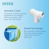 image:imageINTEX 28279EH Rectangular Frame Above Ground Swimming Pool Set 14ft x 33in  Includes 530 GPH Cartridge Filter Pump  SuperTough Puncture Resistant  Rust Resistant  1883 Gallon CapacityWith Filter Pump