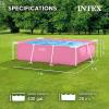 image:imageINTEX 28290EP 8Ft X 30In Pink Metal Frame Above Ground Swimming Pool7 x 5 x 23