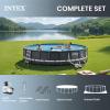 image:imageINTEX Ultra XTR 22 ft x 48 in Above Ground Pool Set Round Swimming Pool with Steel Frame 2100 GPH Sand Filter Pump Ladder Cover amp Ground ClothOriginal Packaging