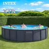 image:imageINTEX Ultra XTR 22 ft x 48 in Above Ground Pool Set Round Swimming Pool with Steel Frame 2100 GPH Sand Filter Pump Ladder Cover amp Ground ClothUpdated Packaging