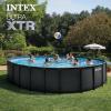 image:imageINTEX Ultra XTR 22 ft x 48 in Above Ground Pool Set Round Swimming Pool with Steel Frame 2100 GPH Sand Filter Pump Ladder Cover amp Ground ClothUpdated Packaging