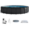 image:imageINTEX Ultra XTR 22 ft x 48 in Above Ground Pool Set Round Swimming Pool with Steel Frame 2100 GPH Sand Filter Pump Ladder Cover amp Ground ClothUpdated Packaging