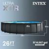 image:imageINTEX Ultra XTR 22 ft x 48 in Above Ground Pool Set Round Swimming Pool with Steel Frame 2100 GPH Sand Filter Pump Ladder Cover amp Ground ClothUpdated Packaging