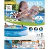 image:imageIntex 12 Foot by 30 Inch Easy Set Inflatable above Ground Swimming Pool with 530 GPH Krystal Clear Filter Pump for Children and Adults Blue