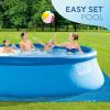 image:imageIntex 15ft x 48in Easy Set Above Ground Inflatable Ring Top Swimming Pool with Filter Catridge Pump and Solar Cover