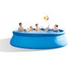 image:imageIntex 15ft x 48in Easy Set Outdoor Above Ground Swimming Pool Kit with Ladder Cover 1000 GPH GFCI Filter Pump and 6 Replacement Filter Cartridges