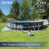image:imageIntex 26325EH Ultra XTR 16ft x 48in Above Ground Swimming Pool Set with Sand Filter Pump and Deluxe Automatic Vacuum Cleaner