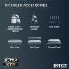 image:imageIntex 26363EH Ultra XTR 24ft x 12ft x 52in Above Ground Swimming Pool Set with Sand Filter Pump Inflatable Lounge Pool Recliners 2Pack and Inflatable Beverage Cooler