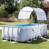 image:imageIntex 26363EH Ultra XTR 24ft x 12ft x 52in Above Ground Swimming Pool Set with Sand Filter Pump and Protective Pool Canopy18 x 9 x 52