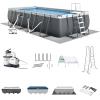 image:imageIntex 26363EH Ultra XTR 24ft x 12ft x 52in Above Ground Swimming Pool Set with Sand Filter Pump and Protective Pool Canopy24 x 12 x 52
