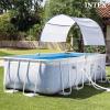 image:imageIntex 26363EH Ultra XTR 24ft x 12ft x 52in Above Ground Swimming Pool Set with Sand Filter Pump and Protective Pool Canopy24 x 12 x 52