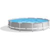 image:imageIntex 26710EH Prism 12ft x 30in Metal Frame Outdoor Above Ground Round Swimming Pool with Protective Canopy Filter Pump Not Included