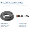 image:imageIntex 26723EH 15ft x 42in Prism Frame Above Ground Swimming Pool Set with Filter Ladder Cover Ground Cloth and Robot Vacuum Cleaner