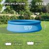 image:imageIntex Easy Set 10 Foot x 30 Inch Above Ground Inflatable Round Swimming Pool with 30 Gauge 3 Ply Side Walls and Drain Plug Blue