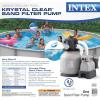 image:imageIntex Krystal Clear Sand Filter Pump for Above Ground Pools 2800 GPH Pump Flow Rate 110120V with GFCI12 in