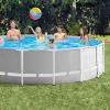 image:imageIntex Prism Frame 15 x 48 Above Ground Swimming Pool Set with Filter Pump Ladder Pool Cover and Maintenance Pool Cleaning Kit with Vacuum Skimmer