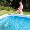 image:imageIntex Rechargeable Handheld Above Ground Pool Vacuum Cleaner with 2 Brush Heads and PureSpa 6 Person Bubble Massage Inflatable Hot Tub Spa Sahara Tan