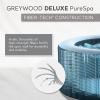 image:imageIntex Rechargeable Handheld Above Ground Pool Vacuum Cleaner with 2 Brush Heads and PureSpa Plus 4 Person Bubble Massage Inflatable Hot Tub Greywood