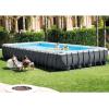 image:imageIntex Ultra XTR Heavy Duty Rectangular Above Ground Swimming Pool with Complete Set of Maintenance Kit Ladder and Sand Filter Pump Gray