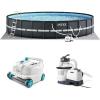 image:imageINTEX 26329EH Ultra XTR 18ft x 52in Above Ground Swimming Pool Set with Sand Filter Pump and Deluxe Automatic Vacuum Cleaner