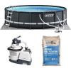 image:imageINTEX 26333EH Ultra XTR 20ft x 48in Above Ground Swimming Pool Set with Sand Filter Pump and OptiFlow 50lb Premium Filter Sand16 x 48