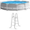 image:imageINTEX 26701EH Prism Frame Above Ground Swimming Pool Set 10ft x 30in  Includes 330 GPH Filter Pump  Removable Pool Ladder