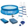 image:imageINTEX Easy Set Inflatable Swimming Pool Set 15ft x 48in  with 1000 GPH Cartridge Filter Pump and Hydrotools Chlorine Dispenser  Easy Assembly
