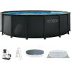 image:imageINTEX Ultra XTR 22 ft x 48 in Above Ground Pool Set Round Swimming Pool with Steel Frame 2100 GPH Sand Filter Pump Ladder Cover amp Ground ClothUpdated Packaging