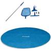 image:imageIntex 18 Ft Round Easy Solar Cover and Maintenance Kit wVacuum Skimmer amp Pole