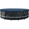 image:imageIntex 18FT X 8IN Round AllSeason Deluxe Winter Pool Cover for Above Ground Pools