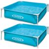 image:imageIntex 2 Pack 4ft x 12in Mini Frame Kiddie Beginner Swimming Pool Ages 3 and Up Blue