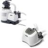 image:imageIntex 2100 GPH Above Ground Pool Sand Filter Pump Bundled with Krystal Clear Saltwater System Improved Circulation and Filtration