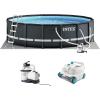 image:imageIntex 26325EH Ultra XTR 16ft x 48in Above Ground Swimming Pool Set with Sand Filter Pump and Deluxe Automatic Vacuum Cleaner