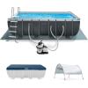 image:imageIntex 26363EH Ultra XTR 24ft x 12ft x 52in Above Ground Swimming Pool Set with Sand Filter Pump and Protective Pool Canopy18 x 9 x 52