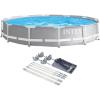 image:imageIntex 26710EH Prism 12ft x 30in Metal Frame Outdoor Above Ground Round Swimming Pool with Protective Canopy Filter Pump Not Included