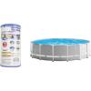 image:imageIntex 26725EH 15ft x 15ft x 48in Outdoor Above Ground Swimming Pool Set with Cover Ladder Filter Pump and 6 Replacement Filter Cartridges