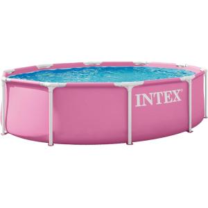 image:imageINTEX 28290EP 8Ft X 30In Pink Metal Frame Above Ground Swimming Pool10 x 30