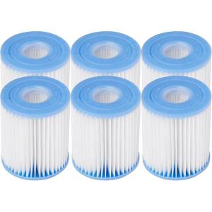 image:imageINTEX 29007E Type H Pool Filter Cartridge For INTEX Filter Pumps  EasyToClean  Dacron Paper  Efficient Filtration  6 Pack