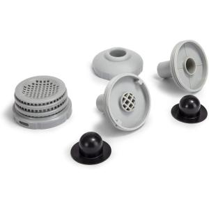 image:imageIntex 25022E Above Ground Swimming Pool Water Jet Connector Replacement Part Kit with Strainers Nozzles and Plugs with 125 Inch Fittings