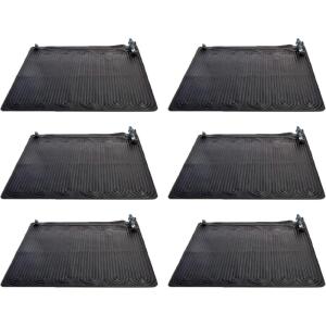 image:imageIntex 28685E Above Ground Swimming Pool Water Heater Solar Mat Black 6 Pack