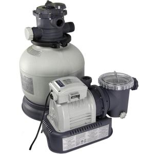 image:imageIntex Krystal Clear Sand Filter Pump for Above Ground Pools 2800 GPH Pump Flow Rate 110120V with GFCI14 in