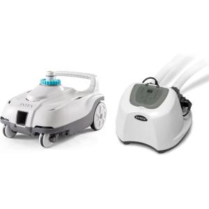 image:imageIntex ZX100 Auto Pressure Side Pool Cleaner with Hose and Converter and Krystal Clear Saltwater System for 7000 Gallon Above Ground Swimming Pool
