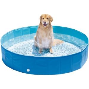 image:imageINTEX 48400EP 60in x 12in Foldable Dog Pool Portable Pet Swimming Pool Bathing Tub for Small Medium Large Puppy Dogs Cats
