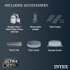 image:imageINTEX 26333EH Ultra XTR 20ft x 48in Above Ground Swimming Pool Set with Sand Filter Pump and Deluxe Automatic Vacuum Cleaner