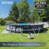 image:imageINTEX 26333EH Ultra XTR 20ft x 48in Above Ground Swimming Pool Set with Sand Filter Pump and Deluxe Automatic Vacuum Cleaner