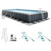 image:imageINTEX 26373EH Ultra XTR 32ft x 16ft x 52in Above Ground Swimming Pool Set with Sand Filter Pump and Deluxe Maintenance Cleaning Kit 2Pack