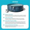 image:imageINTEX 28825EH 16ft X 52in UltraLuxe Premium Swimming Pool Set with Dual Sand Filter Pump and Saltwater System Pool Ladder Skimmer Pool Tray Pool Cover Water Analyzer TJoint LED Solar Light16 x 52