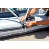 image:imageINTEX 66324EP Excursion 4 Inflatable Boat Set Includes Deluxe 54in Aluminum Oars and HighOutput Pump  Adjustable Seats with Backrest  Fishing Rod Holders  4Person  1100lb Weight CapacityGray